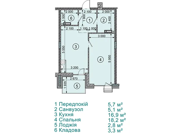 Квартира на вул. Соборна, 77А в Києві, ID 332974, фото №8
