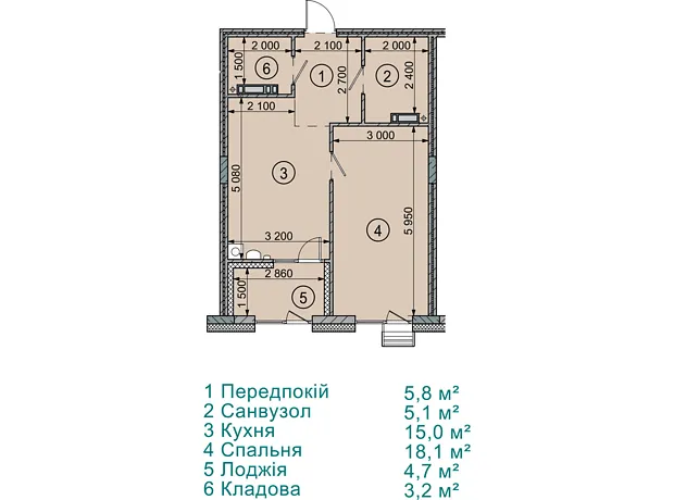 Квартира на вул. Соборна, 77А в Києві, ID 243153, фото №6