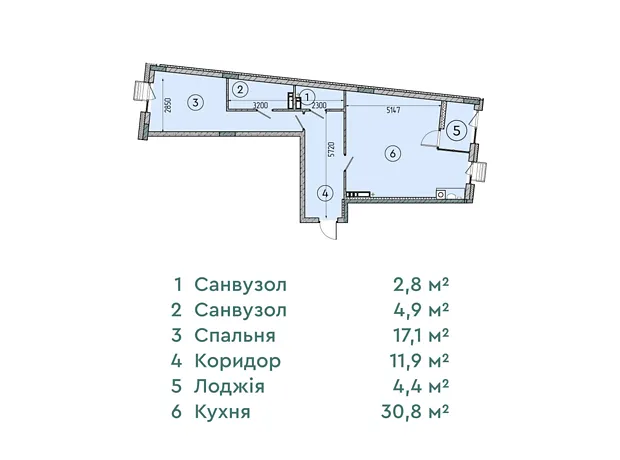 Квартира на вул. Соборна, 77А в Києві, ID 222387, фото №6