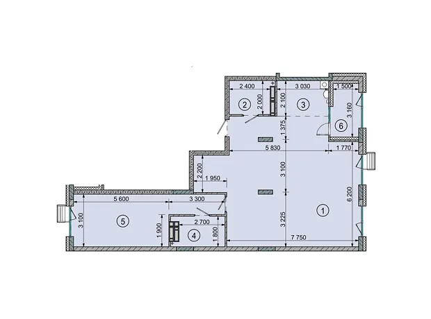 Квартира на вул. Соборна, 77А в Києві, ID 244080, фото №6
