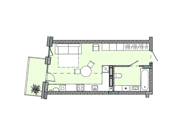 Квартира на вул. Соборна, 77А в Києві, ID 221904, фото №6
