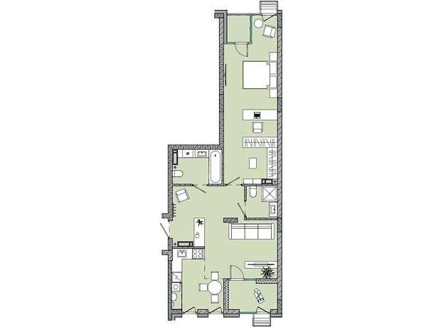 Квартира на вул. Соборна, 77А в Києві, ID 244701, фото №6