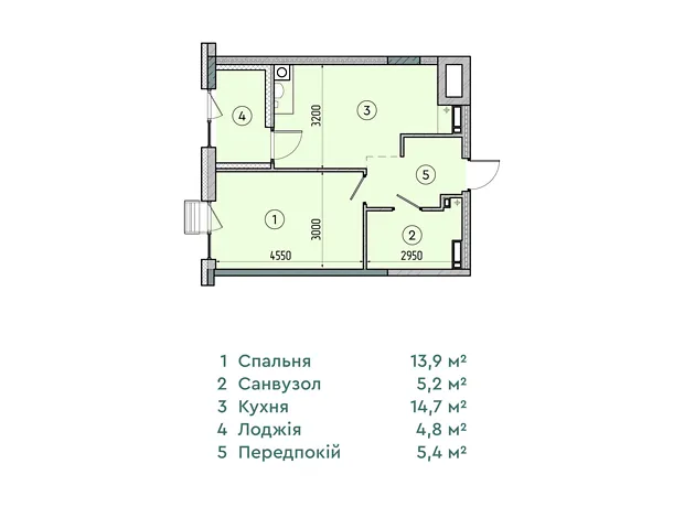 Квартира на вул. Соборна, 77А в Києві, ID 232862, фото №6