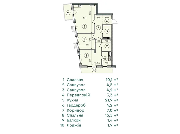 Квартира на вул. Соборна, 77А в Києві, ID 234649, фото №6