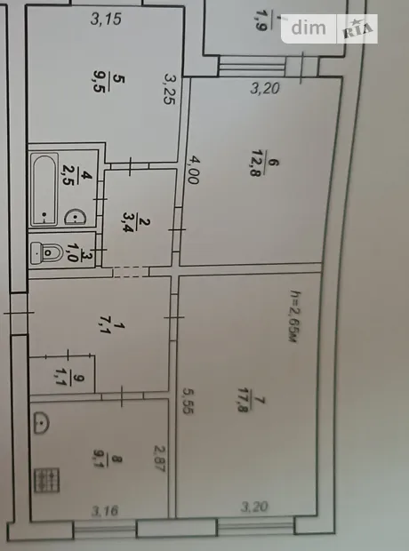 Квартира на вул. Симбірцева, 4 в Кривому Розі, ID 206906, фото №4