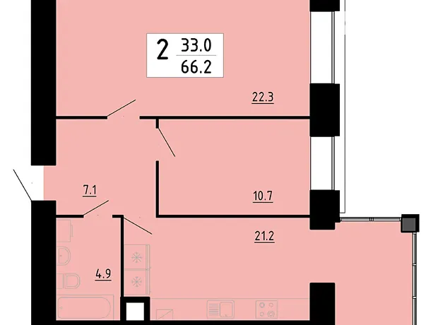 Квартира на вул. Академіка Сергія Корольова, 7Б в Тернополі, ID 230333, фото №1