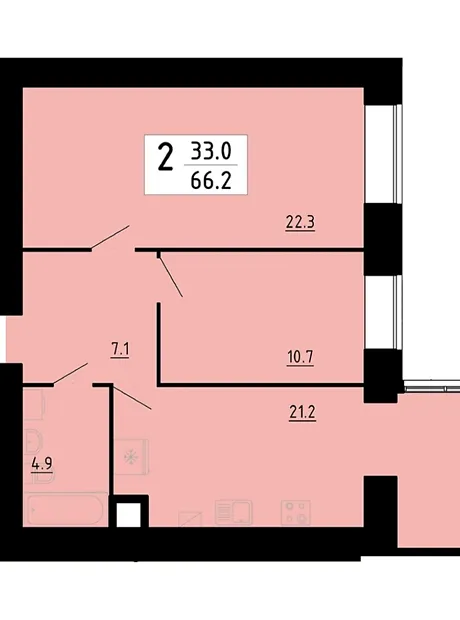 Квартира на вул. Академіка Сергія Корольова, 7Б в Тернополі, ID 220194, фото №1