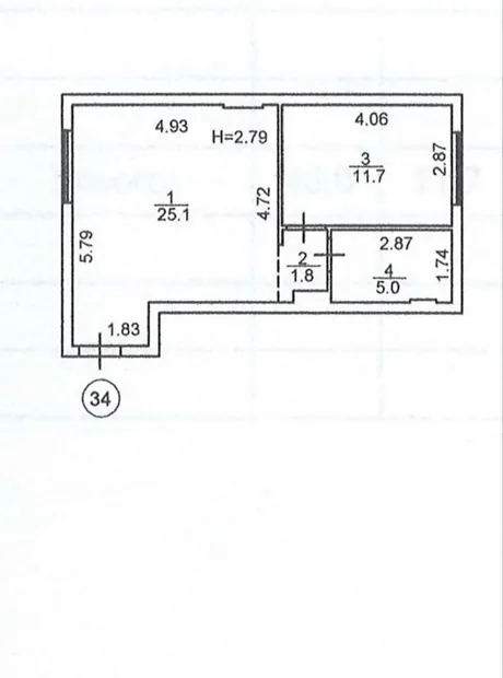 Квартира на вул. Поліська, 4 в Києві, ID 240014, фото №23