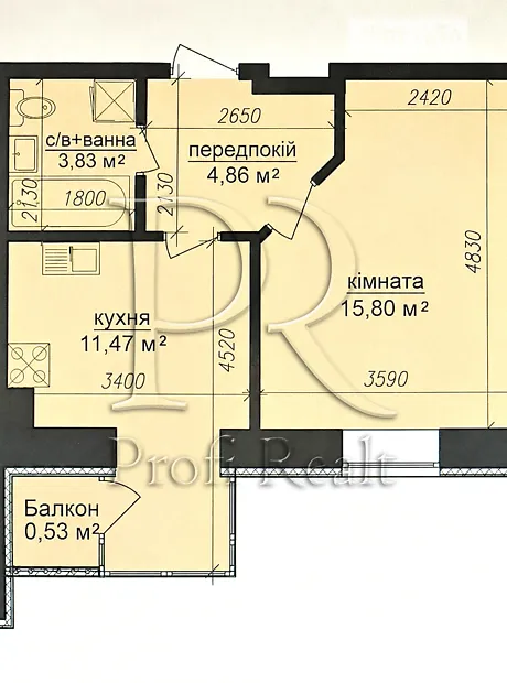 Квартира на вул. Свято-Покровська, 73Л в Києві, ID 308721, фото №1