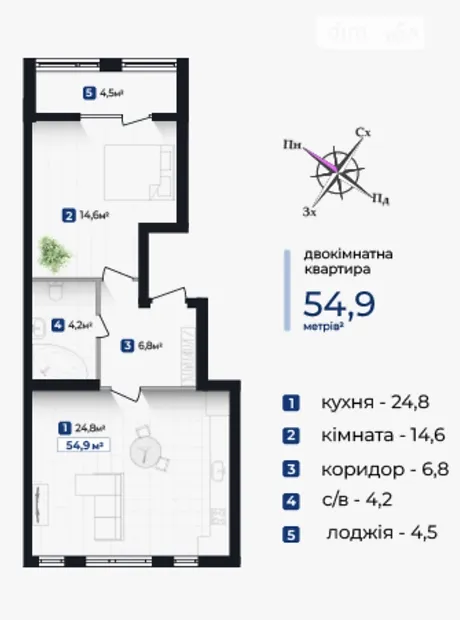 Квартира на вул. Надрічна в Івано-Франківську, ID 203863, фото №12