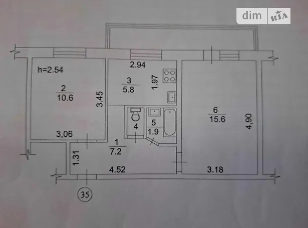 Квартира на вул. Чорнобильська, 3 в Києві, ID 211994, фото №7