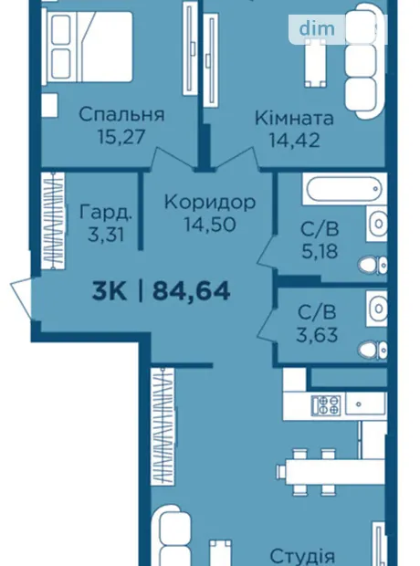 Квартира на вул. Фізкультурна в Івано-Франківську, ID 181500, фото №5
