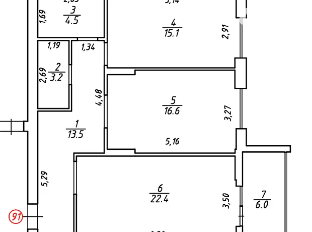 Квартира на вул. Рудненська, 2Б в Львові, ID 173853, фото №20
