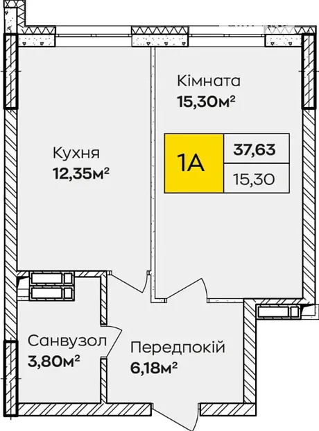 Квартира на вул. Івана Кочерги, 17А в Києві, ID 189387, фото №1