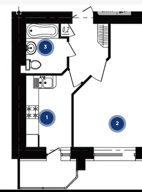 Квартира на вул. Микулинецька, 101А в Тернополі, ID 243377, фото №3