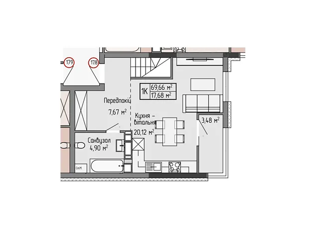 Квартира на вул. Генерала Мирона Тарнавського, 7 в Тернополі, ID 220959, фото №4