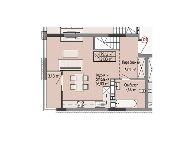 Квартира на вул. Генерала Мирона Тарнавського, 7 в Тернополі, ID 242286, фото №4