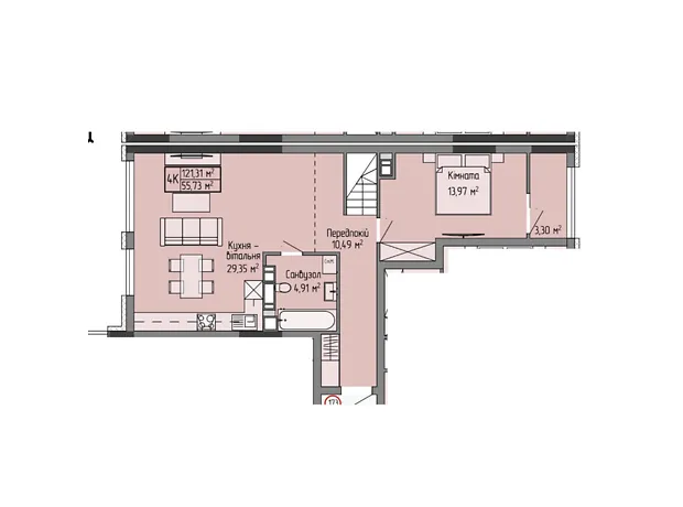 Квартира на вул. Генерала Мирона Тарнавського, 7 в Тернополі, ID 221539, фото №4