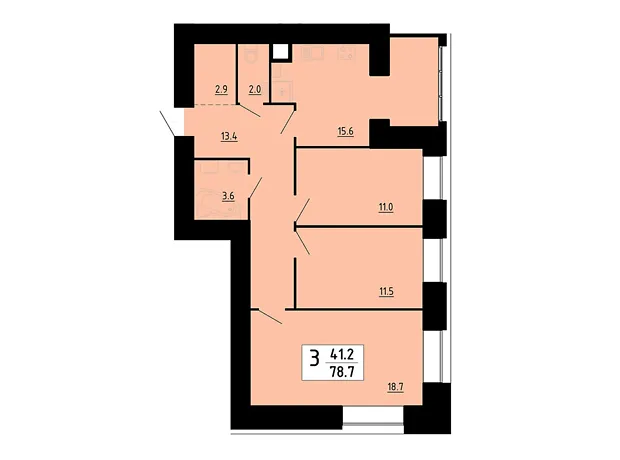 Квартира на вул. Академіка Сергія Корольова, 7Б в Тернополі, ID 360917, фото №5