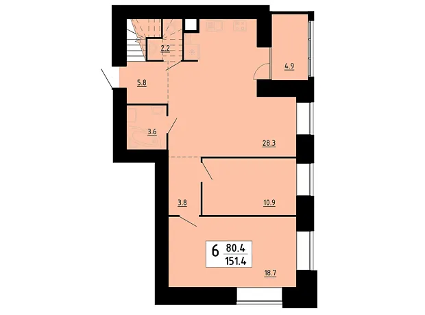 Квартира на вул. Академіка Сергія Корольова, 7Б в Тернополі, ID 360911, фото №5