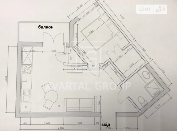 Квартира на вул. Ольги Кобилянської 1В/21 в Києві, ID 223055, фото №11