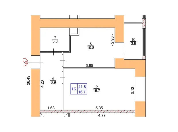 Квартира на вул. Микулинецька, 116 в Тернополі, ID 226789, фото №11