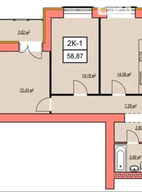 Квартира на вул. Озерна, 17 в Хмельницькому, ID 244447, фото №8