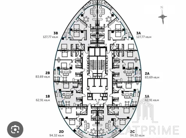 Квартира на вул. Іоанна Павла II, 12 в Києві, ID 176107, фото №20
