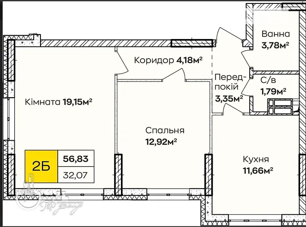 Квартира на вул. Івана Кочерги, 17А в Києві, ID 188191, фото №13
