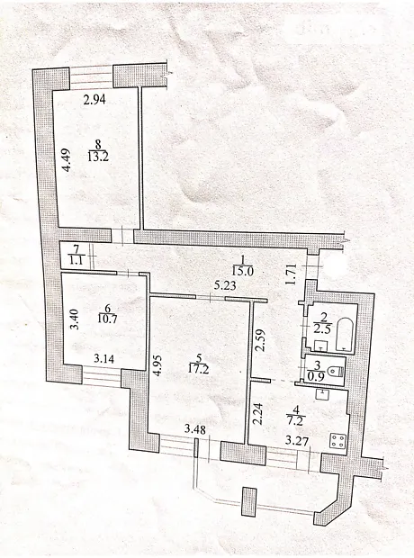 Квартира на вул. Кастуся Калиновського, 3 в Києві, ID 191322, фото №12