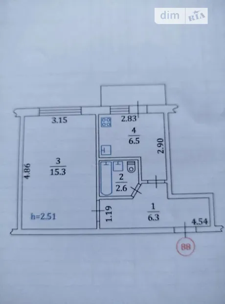 Квартира на вул. Ореста Левицького, 22 в Києві, ID 167251, фото №8