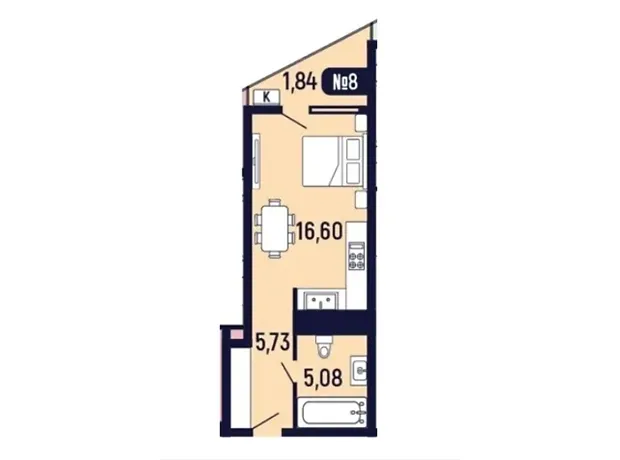 Квартира на вул. Миколи Лисенка, 4 в Львові, ID 310400, фото №6