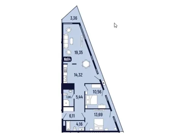 Квартира на вул. Миколи Лисенка, 4 в Львові, ID 310411, фото №6