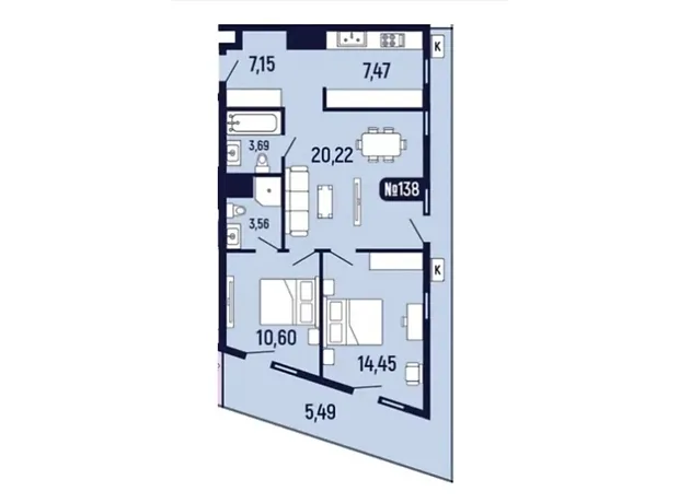 Квартира на вул. Миколи Лисенка, 4 в Львові, ID 310416, фото №6