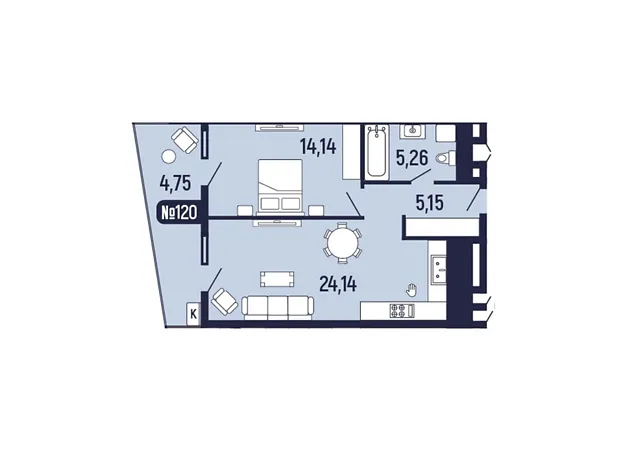 Квартира на вул. Миколи Лисенка, 4 в Львові, ID 310418, фото №6