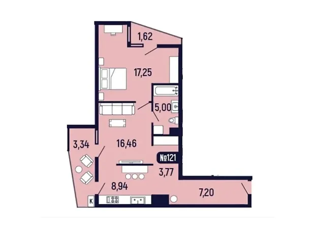 Квартира на вул. Миколи Лисенка, 4 в Львові, ID 310550, фото №6