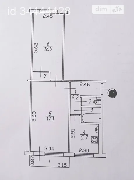 Квартира на вул. Тероборони, 2 в Чернігові, ID 240664, фото №9