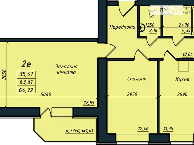 Квартира на вул. Джохара Дудаєва, 3 в Полтава, ID 242966, фото №1