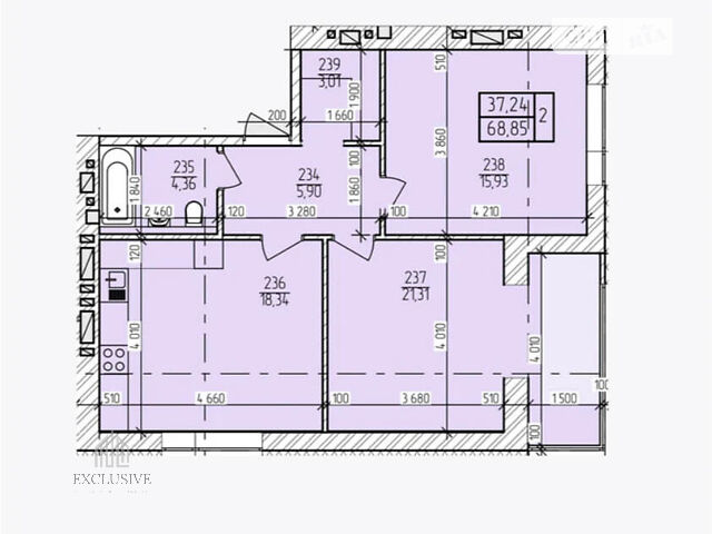 Квартира на вул. Озерна в Хмельницькому, ID 250080, фото №1