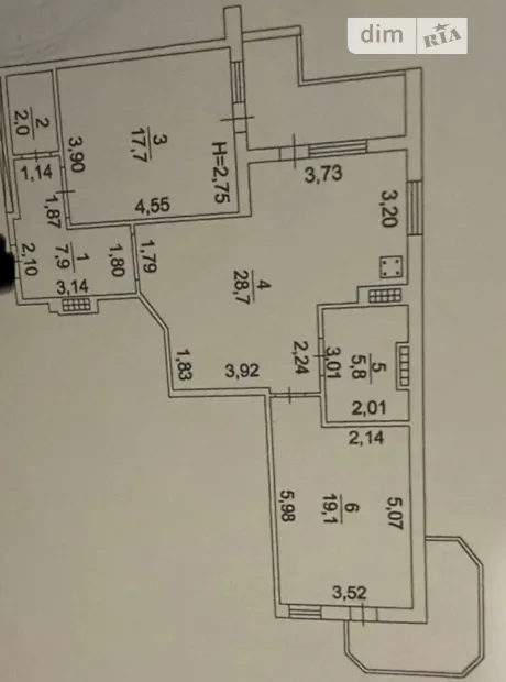 Квартира на вул. Євгена Чикаленка, 58А в Одесі, ID 217547, фото №15