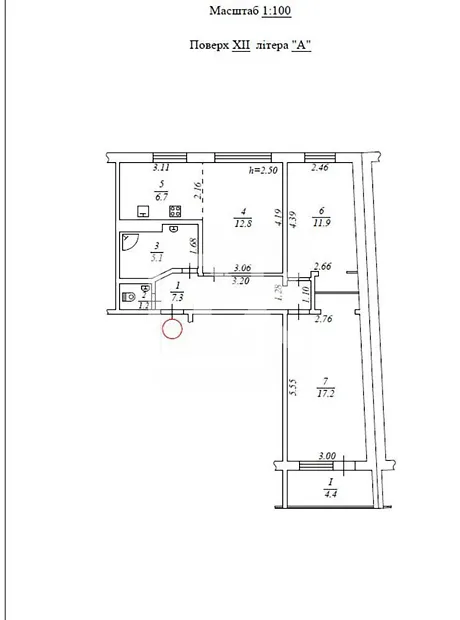 Квартира на вул. Андрія Малишка, 3 в Києві, ID 162806, фото №29