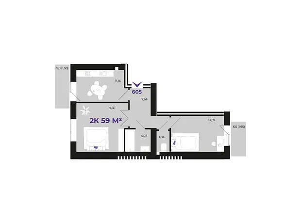 Квартира на вул. Івасюка в Івано-Франківськ, ID 208826, фото №5