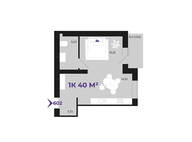 Квартира на вул. Івасюка в Івано-Франківську, ID 190101, фото №5