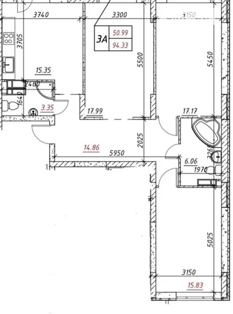 Квартира на пров. Балтійський, 3А в Києві, ID 167982, фото №2