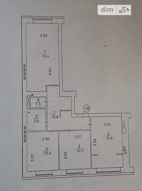 Квартира на вул. Миколи Сингаївського, 6Б в Києві, ID 239350, фото №3