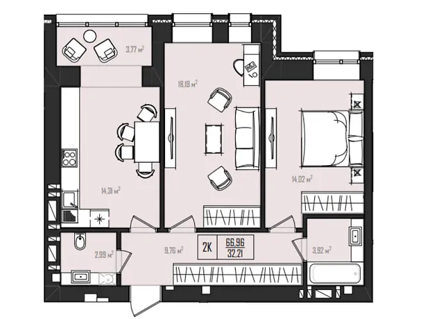 Квартира на просп. Миру, 96 в Хмельницькому, ID 228040, фото №9