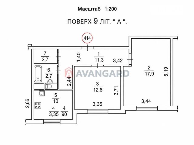 Квартира на вул. Генерала Генадія Воробйова, 13В в Київ, ID 162250, фото №1