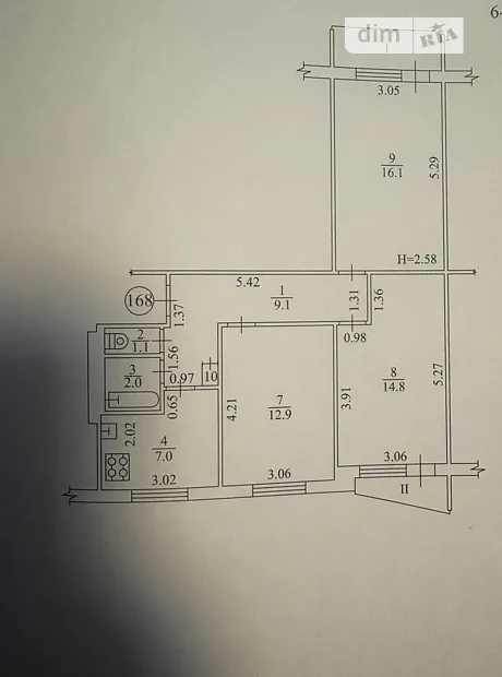 Квартира на вул. Велика Кільцева, 16 в Харкові, ID 162973, фото №15