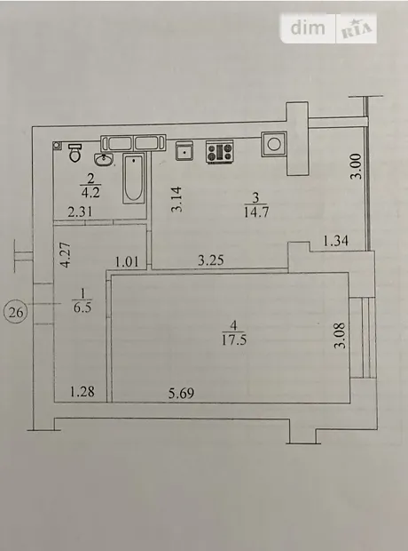 Квартира на вул. Радистів в Києві, ID 177193, фото №7