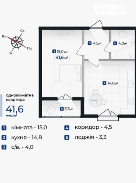 Квартира на вул. Довженка О в Івано-Франківську, ID 201953, фото №12